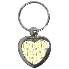 Bear 2 Key Chain (heart) by nateshop