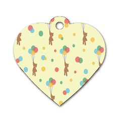 Bear 2 Dog Tag Heart (one Side) by nateshop