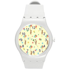 Bear 2 Round Plastic Sport Watch (m) by nateshop