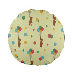 Bear 2 Standard 15  Premium Round Cushions by nateshop