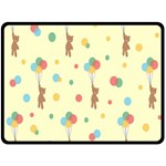 Bear 2 Double Sided Fleece Blanket (Large)  80 x60  Blanket Front