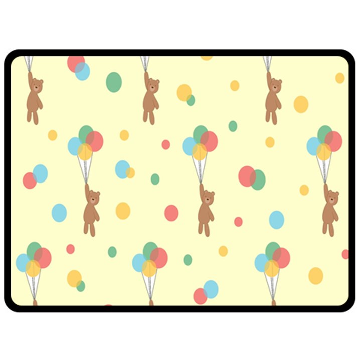 Bear 2 Double Sided Fleece Blanket (Large) 