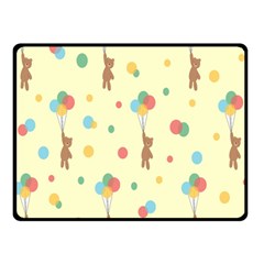 Bear 2 Double Sided Fleece Blanket (small)  by nateshop