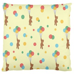 Bear 2 Large Flano Cushion Case (one Side) by nateshop