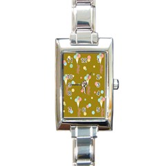 Bear 3 Rectangle Italian Charm Watch by nateshop