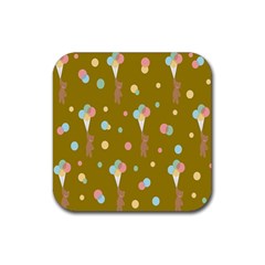 Bear 3 Rubber Coaster (square) by nateshop