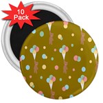 Bear 3 3  Magnets (10 pack)  Front