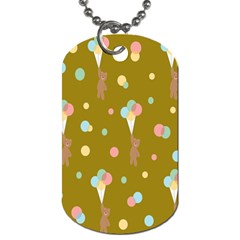 Bear 3 Dog Tag (one Side)