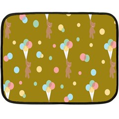 Bear 3 Fleece Blanket (mini) by nateshop