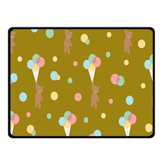 Bear 3 Fleece Blanket (small)