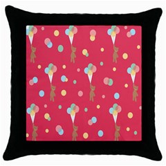 Bear 4 Throw Pillow Case (black) by nateshop