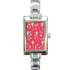 Bear 4 Rectangle Italian Charm Watch by nateshop