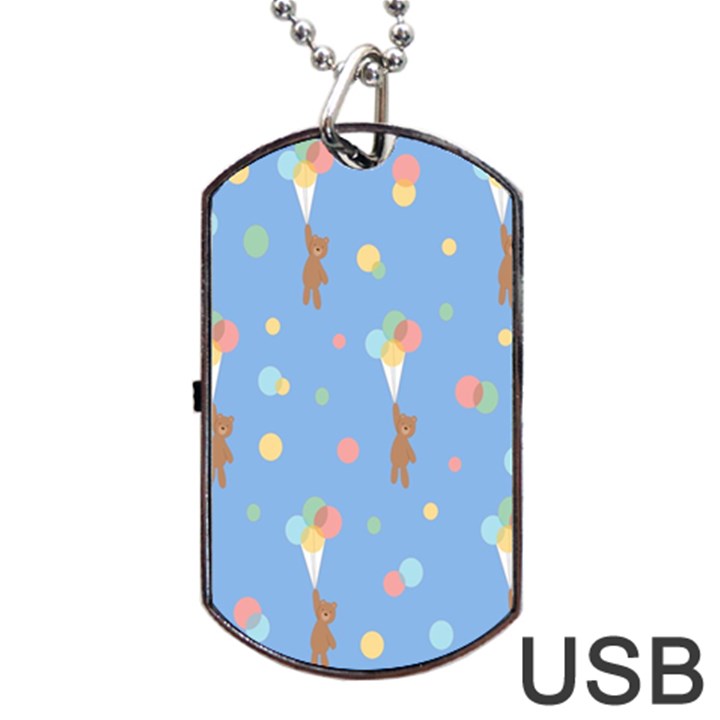 Bear 5 Dog Tag USB Flash (One Side)