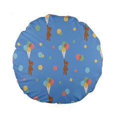 Bear 5 Standard 15  Premium Round Cushions by nateshop