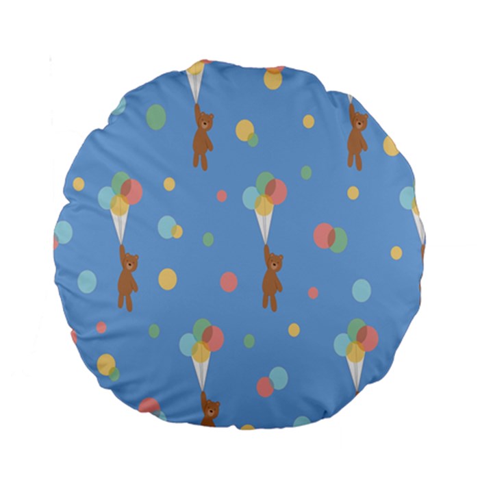 Bear 5 Standard 15  Premium Round Cushions