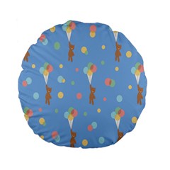 Bear 5 Standard 15  Premium Flano Round Cushions by nateshop