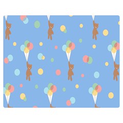 Bear 5 Double Sided Flano Blanket (medium)  by nateshop