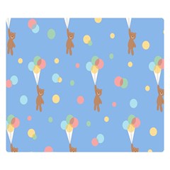 Bear 5 Double Sided Flano Blanket (small)  by nateshop