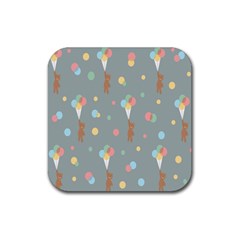 Bear 7 Rubber Coaster (square) by nateshop