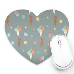 Bear 7 Heart Mousepads by nateshop