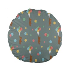 Bear 7 Standard 15  Premium Flano Round Cushions by nateshop