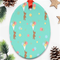 Bear 6 Ornament (oval) by nateshop