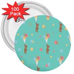 Bear 6 3  Buttons (100 pack)  Front