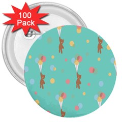 Bear 6 3  Buttons (100 Pack)  by nateshop