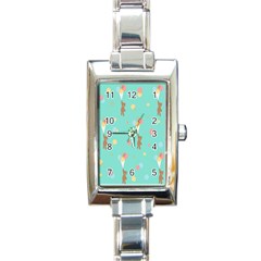 Bear 6 Rectangle Italian Charm Watch by nateshop