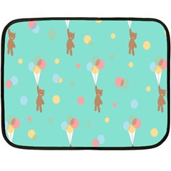 Bear 6 Double Sided Fleece Blanket (mini)  by nateshop