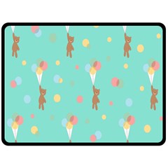 Bear 6 Fleece Blanket (large)  by nateshop