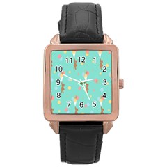 Bear 6 Rose Gold Leather Watch  by nateshop