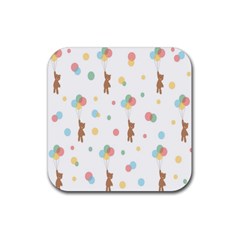 Bear Rubber Coaster (square) by nateshop