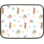 Bear Fleece Blanket (Mini) 35 x27  Blanket