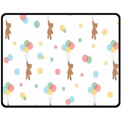 Bear Fleece Blanket (medium)  by nateshop