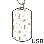 Bear Dog Tag USB Flash (One Side) Front