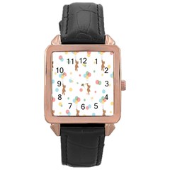 Bear Rose Gold Leather Watch  by nateshop