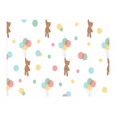 Bear Double Sided Flano Blanket (mini)  by nateshop