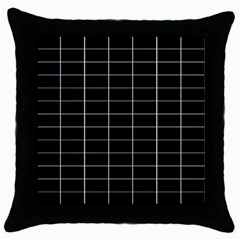 Box Black Throw Pillow Case (black) by nateshop