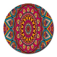 Buddhist Mandala Round Mousepads by nateshop