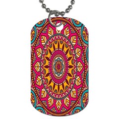 Buddhist Mandala Dog Tag (One Side)