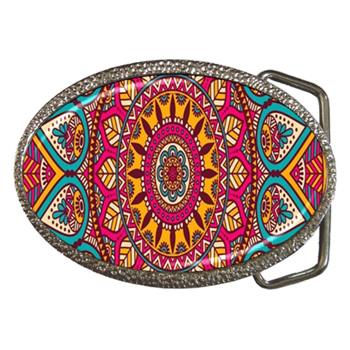 Buddhist Mandala Belt Buckles