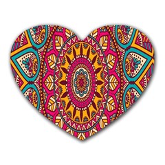 Buddhist Mandala Heart Mousepads by nateshop