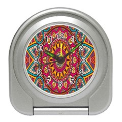 Buddhist Mandala Travel Alarm Clock by nateshop