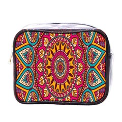 Buddhist Mandala Mini Toiletries Bag (one Side) by nateshop