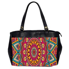 Buddhist Mandala Oversize Office Handbag (2 Sides)