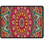 Buddhist Mandala Fleece Blanket (Large)  80 x60  Blanket Front