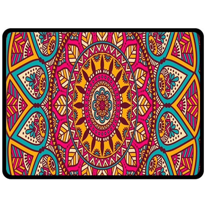 Buddhist Mandala Fleece Blanket (Large) 