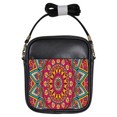 Buddhist Mandala Girls Sling Bag by nateshop