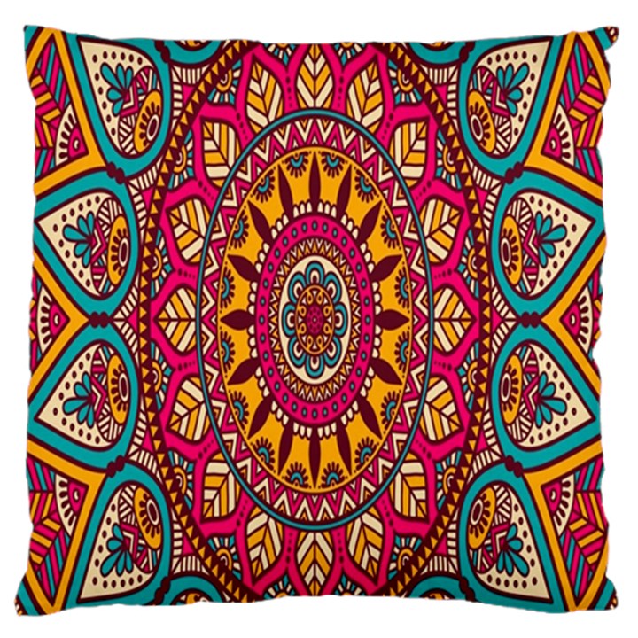 Buddhist Mandala Large Cushion Case (Two Sides)